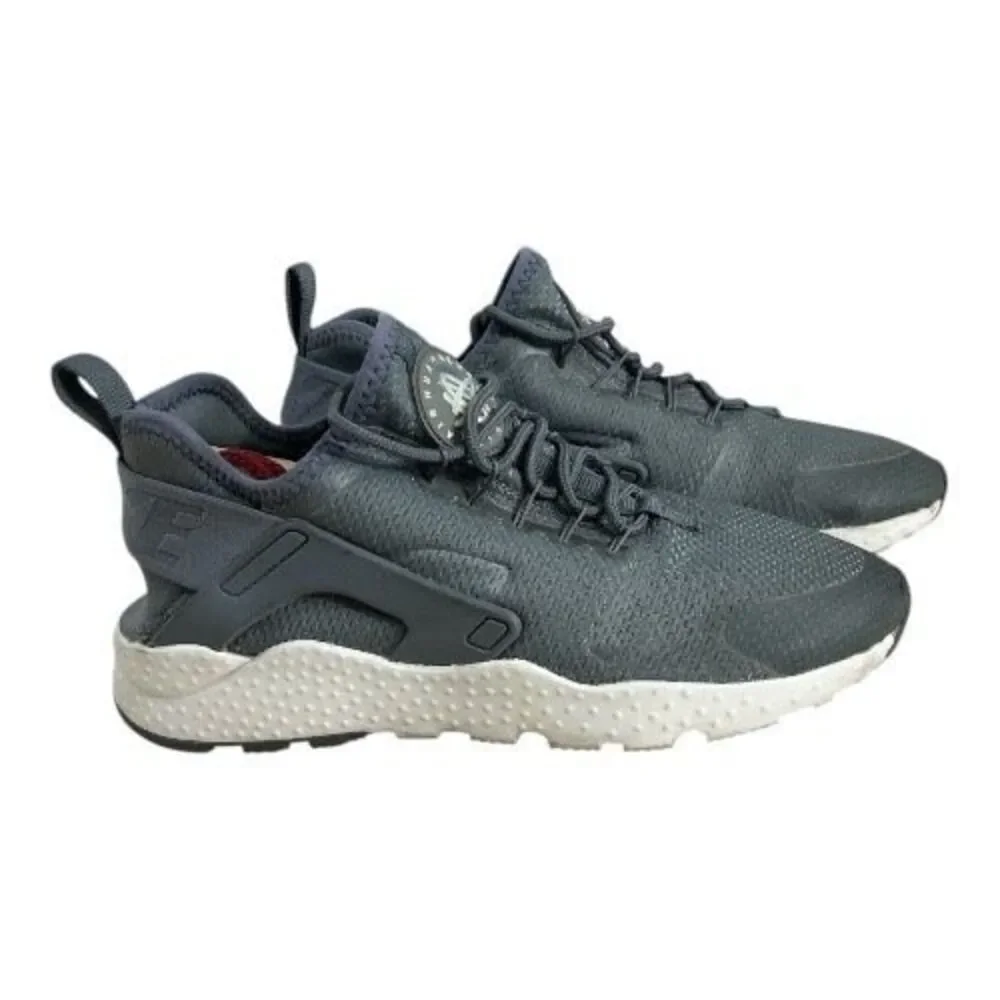 Nike Air Huarache Run Ultra Women Sneakers Size 7.5 Gray White 819151-006
